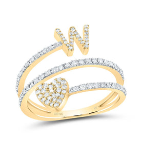 10K Yellow Gold Diamond Gift Initial 