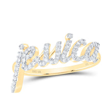 Load image into Gallery viewer, 10K Yellow Gold Diamond Gift "Jessica" Ring 1/4 Cttw - Splendid Jewellery