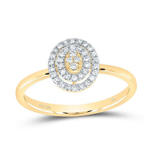 Load image into Gallery viewer, 10K Yellow Gold Diamond Gift Oval Ring 1/6 Cttw - Splendid Jewellery