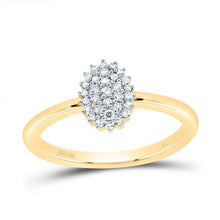 Load image into Gallery viewer, 10K Yellow Gold Diamond Gift Oval Ring 1/6 Cttw - Splendid Jewellery