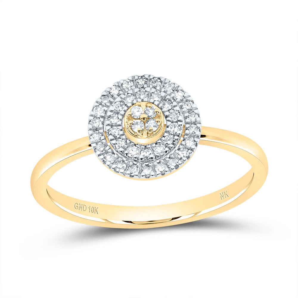 10K Yellow Gold Diamond Gift Ring 1/6 Cttw - Splendid Jewellery