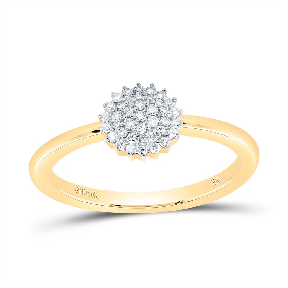 10K Yellow Gold Diamond Gift Ring 1/8 Cttw - Splendid Jewellery