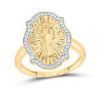10K Yellow Gold Diamond Gift St.Jude Women's Ring 1/5 Cttw - Splendid Jewellery