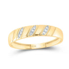 10K Yellow Gold Diamond Heart Trio Ring Set 1/4 Cttw - Splendid Jewellery