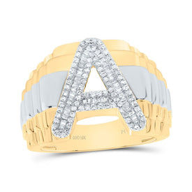 10K Yellow Gold Diamond Initial 