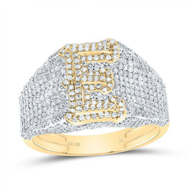 10K Yellow Gold Diamond Initial 