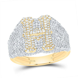 10K Yellow Gold Diamond Initial 