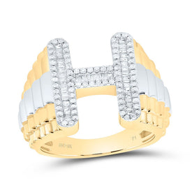 10K Yellow Gold Diamond Initial 