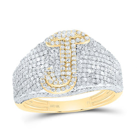 10K Yellow Gold Diamond Initial 