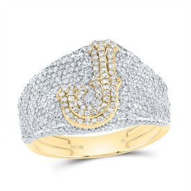 10K Yellow Gold Diamond Initial 