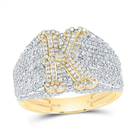 10K Yellow Gold Diamond Initial 
