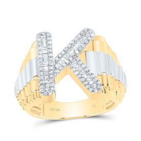 10K Yellow Gold Diamond Initial 