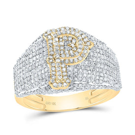 10K Yellow Gold Diamond Initial 