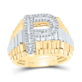 10K Yellow Gold Diamond Initial 