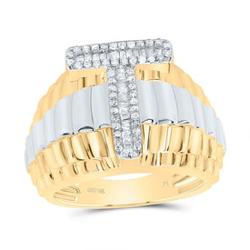 10K Yellow Gold Diamond Initial 
