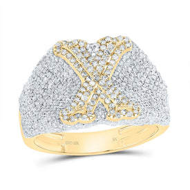 10K Yellow Gold Diamond Initial 