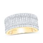 10K Yellow Gold Diamond Men's Band 1 3/4 Cttw - Splendid Jewellery