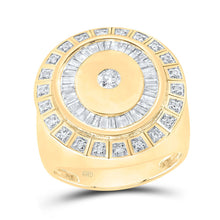 Load image into Gallery viewer, 10K Yellow Gold Diamond Men's Ring 1 Cttw - Splendid Jewellery