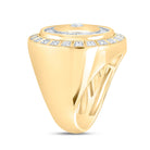 10K Yellow Gold Diamond Men's Ring 1 Cttw - Splendid Jewellery
