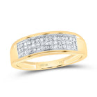 10K Yellow Gold Diamond Men's Ring 1/6 Cttw - Splendid Jewellery