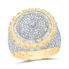 10K Yellow Gold Diamond Men's Ring 2 Cttw - Splendid Jewellery