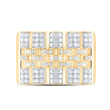 Load image into Gallery viewer, 10K Yellow Gold Diamond Men's Ring 7/8 Cttw - Splendid Jewellery