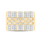 10K Yellow Gold Diamond Men's Ring 7/8 Cttw - Splendid Jewellery