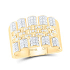 10K Yellow Gold Diamond Men's Ring 7/8 Cttw - Splendid Jewellery