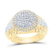 Load image into Gallery viewer, 10K Yellow Gold Diamond Men's Ring 7/8 Cttw - Splendid Jewellery