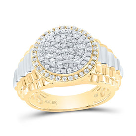 10K Yellow Gold Diamond Men's Ring 7/8 Cttw - Splendid Jewellery