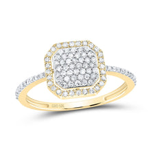 Load image into Gallery viewer, 10K Yellow Gold Diamond Octagon Ring 1/3 Cttw - Splendid Jewellery