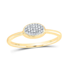 Load image into Gallery viewer, 10K Yellow Gold Diamond Oval Ring 1/12 Cttw - Splendid Jewellery