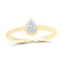 Load image into Gallery viewer, 10K Yellow Gold Diamond Pear Ring 0.03 Cttw - Splendid Jewellery