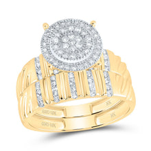 Load image into Gallery viewer, 10K Yellow Gold Diamond Trio Ring Set 1/2 Cttw - Splendid Jewellery