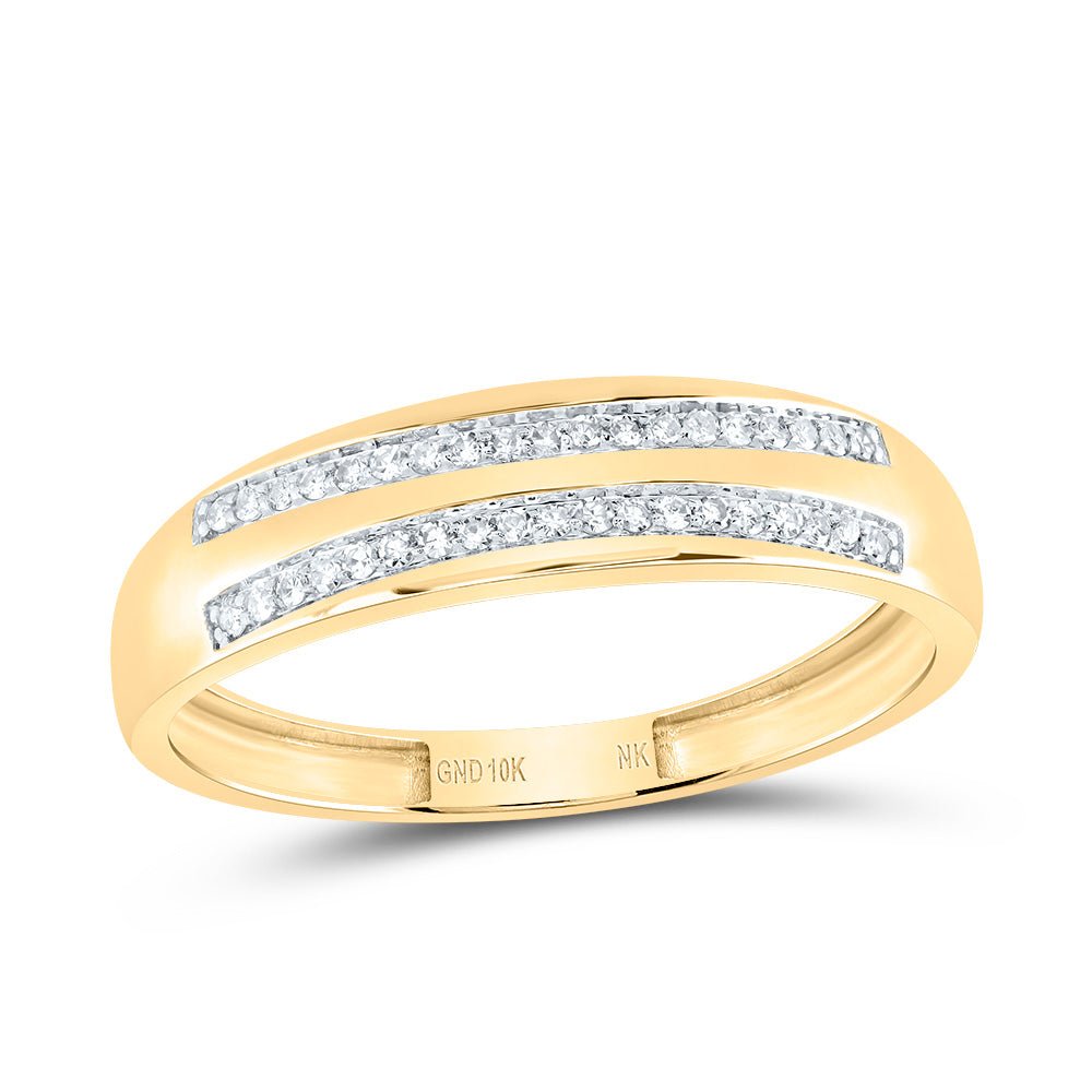 10K Yellow Gold Diamond Trio Ring Set 1/2 Cttw - Splendid Jewellery