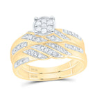 10K Yellow Gold Diamond Trio Ring Set 1/3 Cttw - Splendid Jewellery
