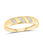 10K Yellow Gold Diamond Trio Ring Set 1/4 Cttw - Splendid Jewellery