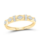 10K Yellow Gold Diamond Trio Ring Set 3/8 Cttw - Splendid Jewellery