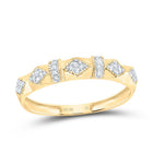 10K Yellow Gold Diamond Trio Ring Set 3/8 Cttw - Splendid Jewellery