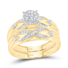 Load image into Gallery viewer, 10K Yellow Gold Diamond Trio Ring Set 3/8 Cttw - Splendid Jewellery