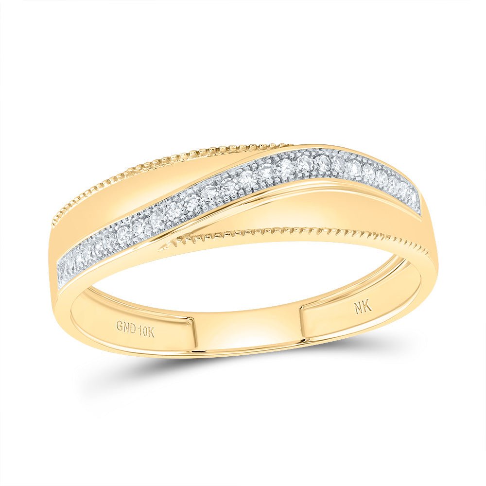 10K Yellow Gold Diamond Trio Ring Set 5/8 Cttw - Splendid Jewellery