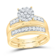 Load image into Gallery viewer, 10K Yellow Gold Diamond Trio Ring Set 7/8 Cttw - Splendid Jewellery