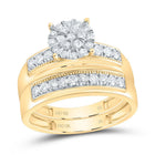 10K Yellow Gold Diamond Trio Ring Set 7/8 Cttw - Splendid Jewellery