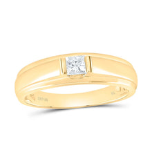 Load image into Gallery viewer, 10K Yellow Gold Princess Diamond Mens Ring 1/3 Cttw - Splendid Jewellery