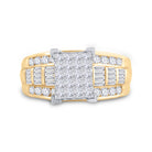 10K Yellow Gold Princess Diamond Ring 1 1/2 Cttw - Splendid Jewellery