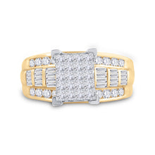 Load image into Gallery viewer, 10K Yellow Gold Princess Diamond Ring 1 1/2 Cttw - Splendid Jewellery