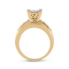 10K Yellow Gold Princess Diamond Ring 1 1/2 Cttw - Splendid Jewellery