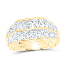 Load image into Gallery viewer, 10K Yellow Gold Round Diamond Band Ring 3 Cttw - Splendid Jewellery