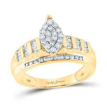 Load image into Gallery viewer, 10K Yellow Gold Round Diamond Designer Ring 1/2 Cttw - Splendid Jewellery