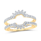 10K Yellow Gold Round Diamond Enhancer Ring 1/2 Cttw - Splendid Jewellery